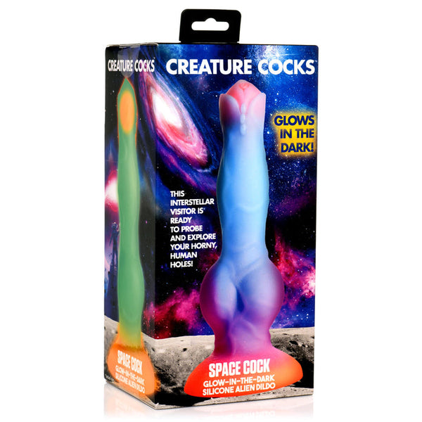 Creature Cocks Space Cock Glow-In-The-Dark Silicone Alien Dildo