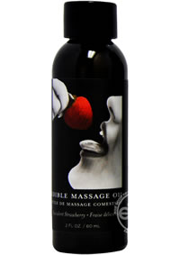 Earthly Body Edible Massage Oil (Black Bottles)