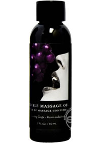 Earthly Body Edible Massage Oil (Black Bottles)